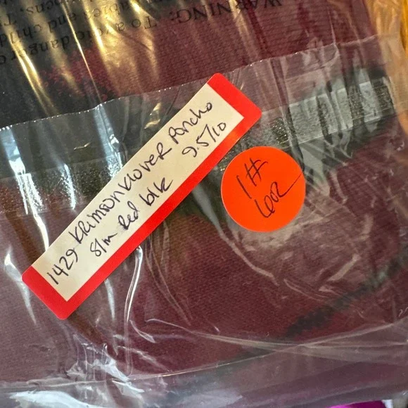 Krimson Klover Poncho Womens S/M Red Black Wool Cowl Neck Skier Graphic (1429) - Picture 11 of 11